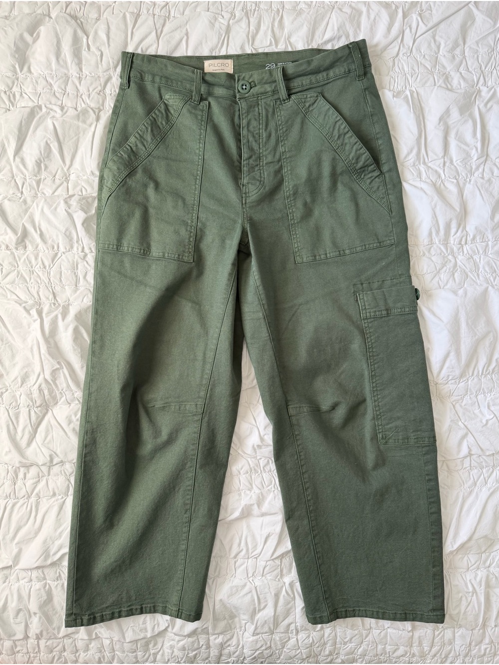 Pilcro Women’s Olive Green Utility Cargo Pants